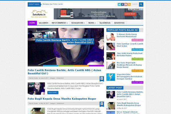 Kasep2 theme site design template sample