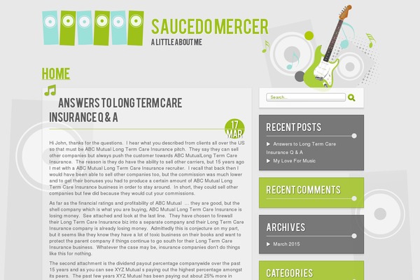 Music theme site design template sample