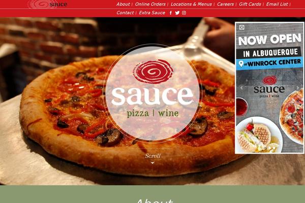 saucepizzaandwine.com site used Saucepizzaandwine