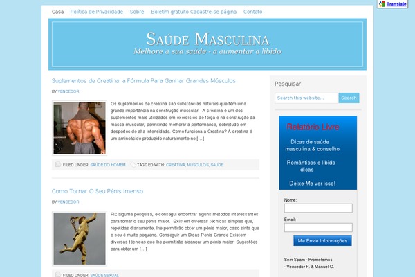 Lifestyle theme site design template sample