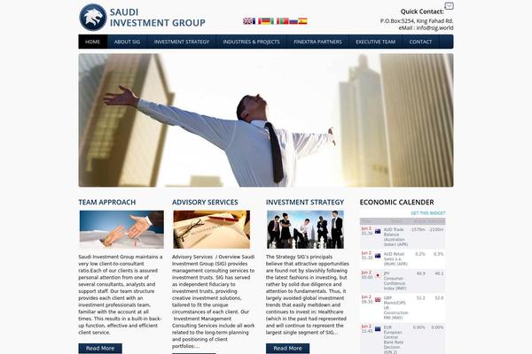 Invest theme site design template sample