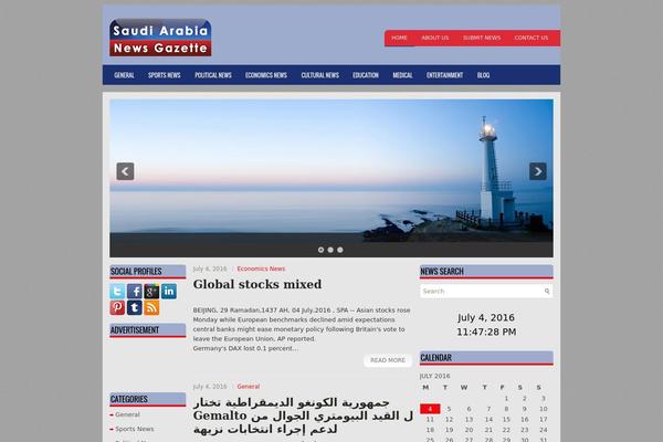 Site using Image slider with description plugin