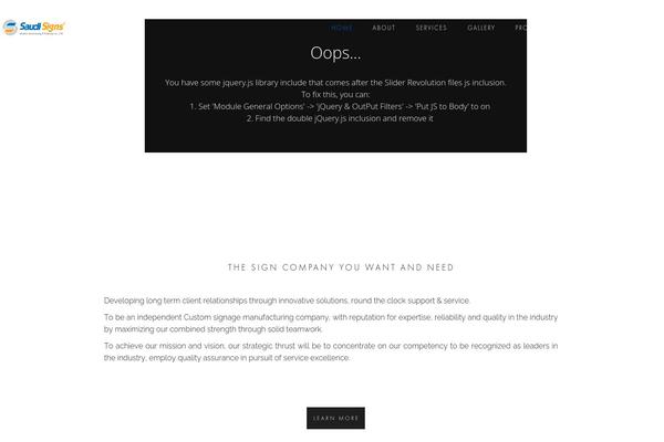 Site using Waving Portfolio plugin
