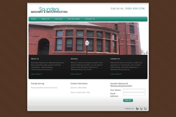 saundersmasonrywaterproofing.com site used Debonair