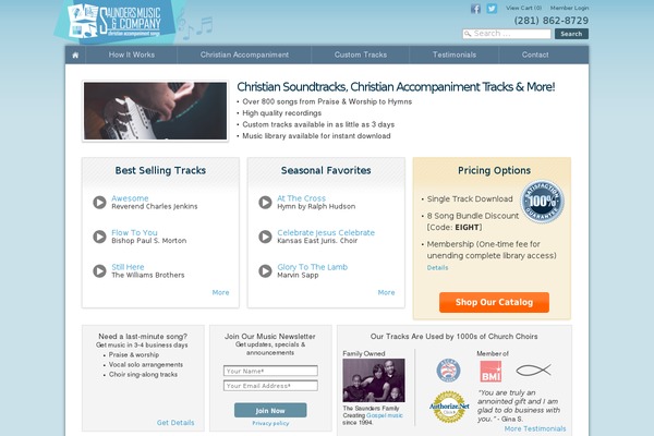 saundersmusiccompany.com site used Saunders