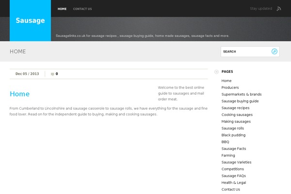 Fizz theme site design template sample