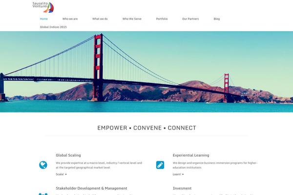 Vantage theme site design template sample