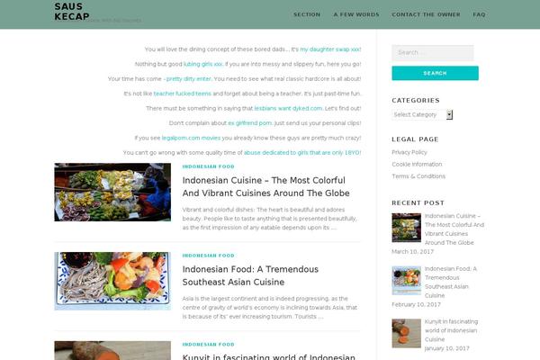 OnePress theme site design template sample