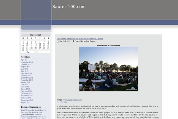 Blueline theme site design template sample
