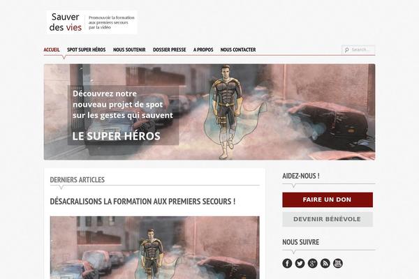 Supernova theme site design template sample