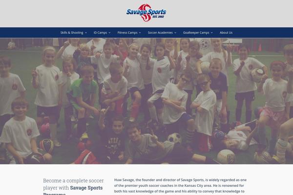 Total theme site design template sample