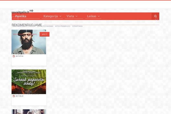 City Guide theme site design template sample