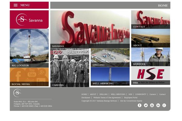 Savanna theme site design template sample
