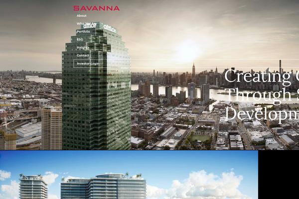 Savanna theme site design template sample