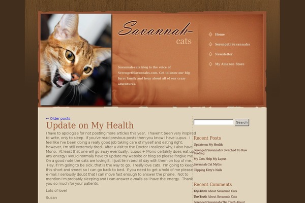Savanna theme site design template sample