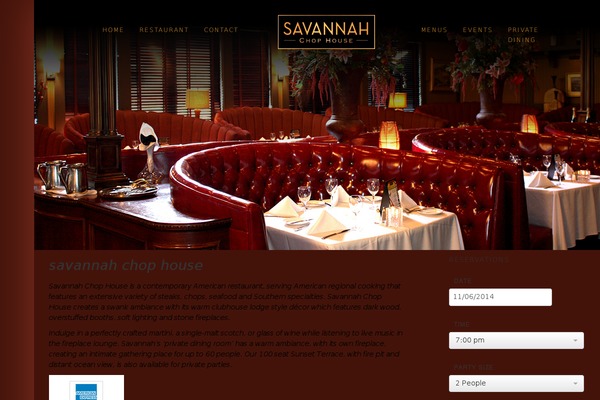 Savannah theme site design template sample