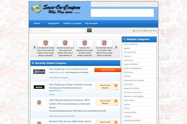 Couponpress theme site design template sample