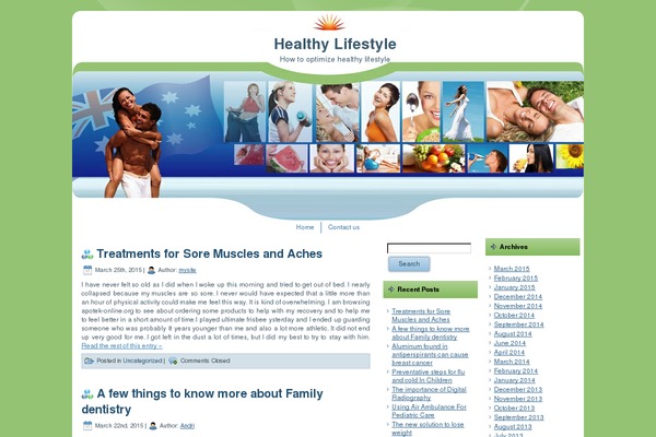 healthy_life theme websites examples