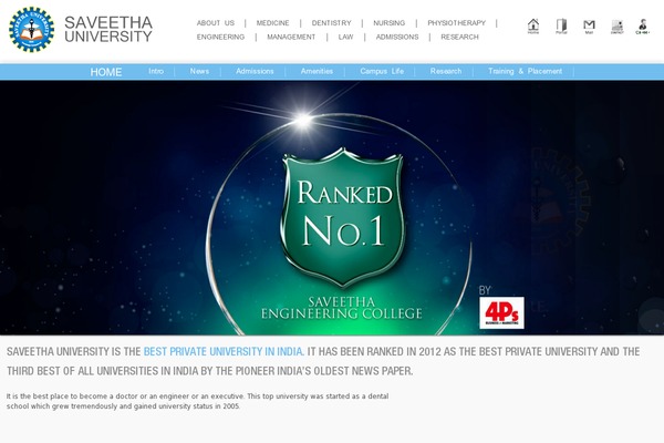 saveetha.org site used Saveethauniv_v2
