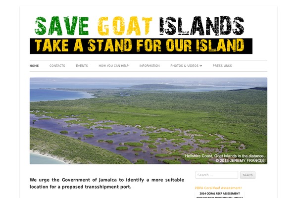 savegoatislands.org site used Tiny-forge-child