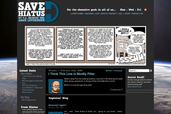 savehiatus.com site used Comicpress 3c