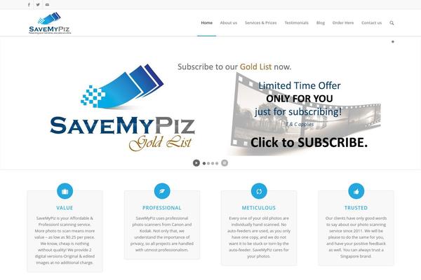Andante theme site design template sample