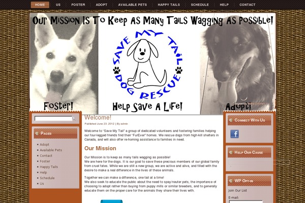 savemytail.ca site used Dogs