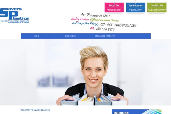 saversplastics.co.za site used Tailpress