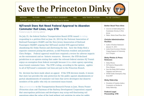 savethedinky.org site used D-theme