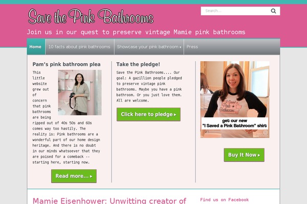 savethepinkbathrooms.com site used Retro-renovation