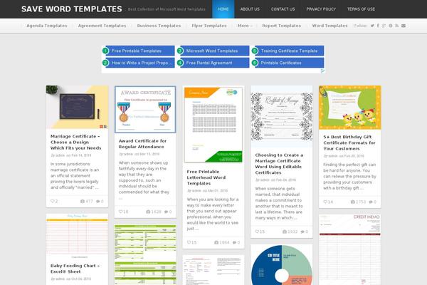 savewordtemplates.org site used Newspotrika