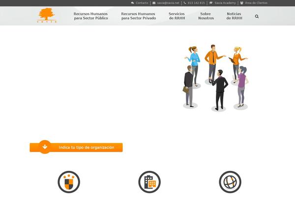 Savia theme site design template sample