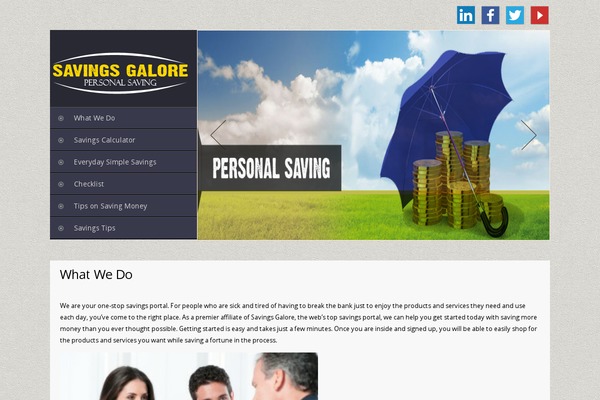 LENS theme site design template sample