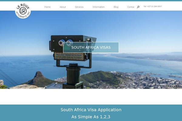 Vantage theme site design template sample