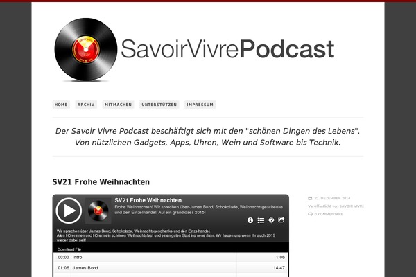 Sv theme site design template sample
