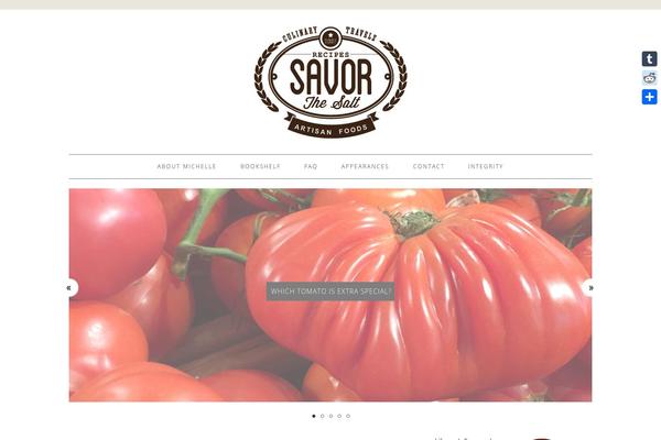 Foodie theme site design template sample