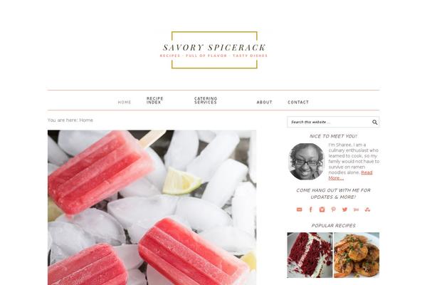 Foodie Pro theme site design template sample