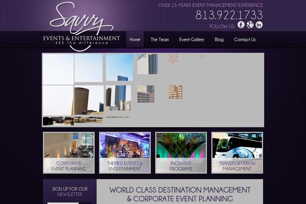 Savvy theme site design template sample