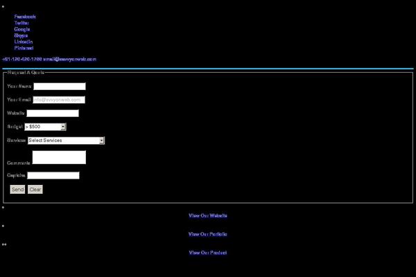 savvywebtech.com site used Swt