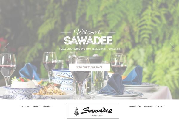 The Flavour theme site design template sample