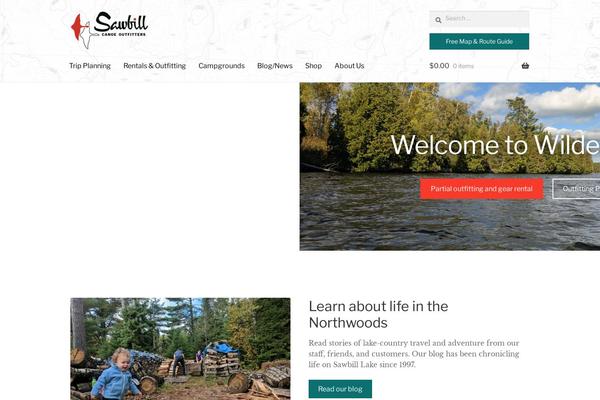 Storefront theme site design template sample