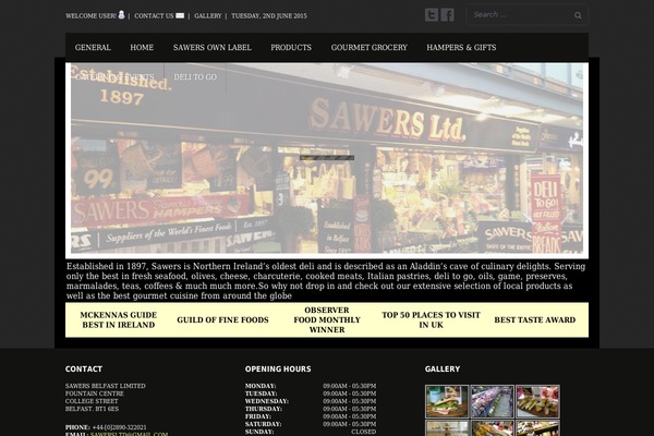 Gusteau theme site design template sample