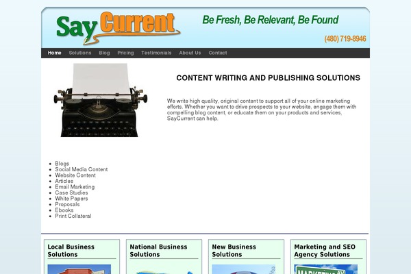 Smallbiz theme site design template sample