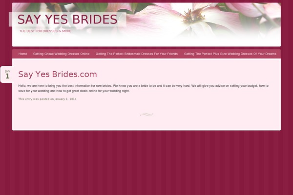 Bouquet theme site design template sample