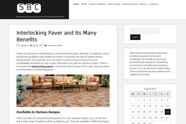 Shift theme site design template sample