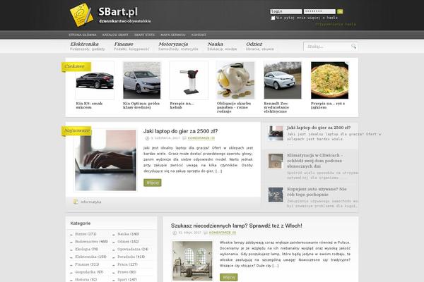 Headlines theme site design template sample
