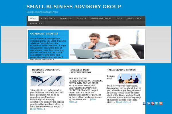 Enterprise theme site design template sample