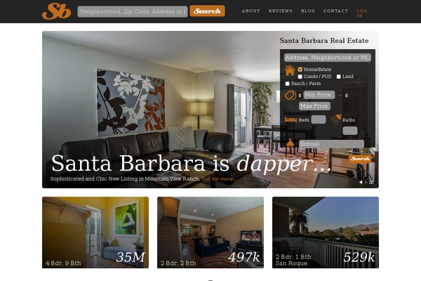 Sb theme site design template sample