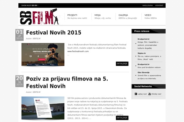 sbfilm.hr site used Poser Ink A
