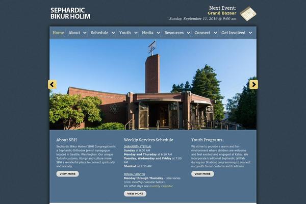 Born theme site design template sample